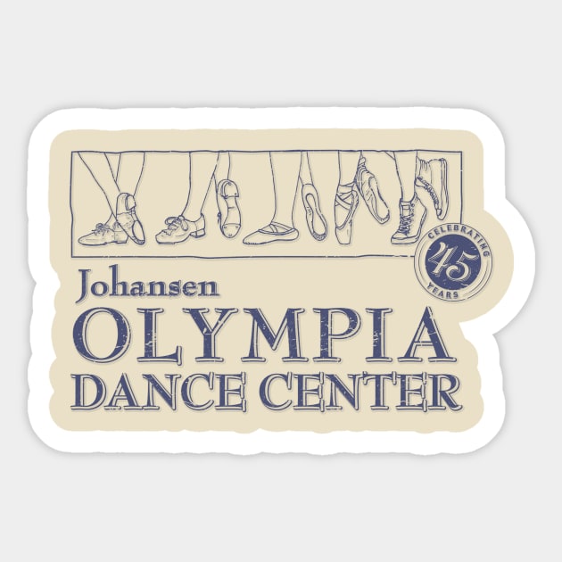 Olympia Dance Studio - Blue Sticker by olympiadancecenter